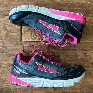 Altra Torin 2.5 Running Shoes Foot Shape Zero Drop Gray Black Pink Women Size 9